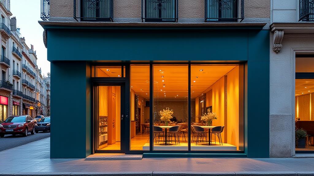 Exterior de Marisculpt en la animada calle Hortaleza de Madrid